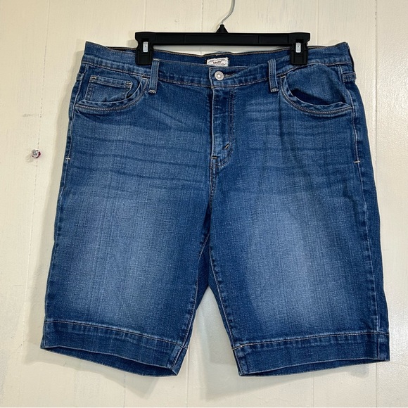 Levi's Pants - LEVIS 515 Mid-Rise Denim Blue Bermuda Shorts Size 16.